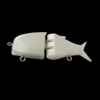 Leurre de pêche OEM non peint, type crankbait, 5,7g 9,7g, en plastique dur simulé, à coulée lente, 2 segments, pour eau douce, saumon, rivière