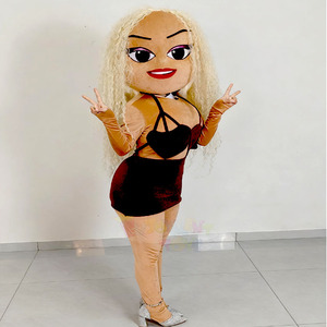 Disfraz de Mascota de Chica Bailarina Festiva, Diseño Personalizado, Traje de Felpa Personalizable de Tamaño Adulto para Celebraciones y Eventos Festivos - Product Image 4