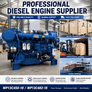 Moteur diesel marin 4 temps 6 cylindres Weichai WP13 série Heavy Duty 1800 tr/min WP13C450-18 WP13C482-18 pour navire - Product Image 2