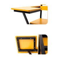 Ensemble de chaise de bureau ergonomique réglable et durable pour salle de classe, chaise d'étudiant avec tablette d'écriture, table et chaise d'étude pour enfants
