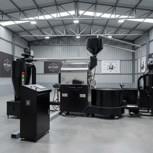 Machine à torréfier <span class=keywords><strong>le</strong></span> café industrielle de 60 kg, à gaz, facile à nettoyer et à entretenir, pour une utilisation commerciale en usine, installation de torréfaction de café - Product Image 1