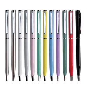 Bolígrafo Metálico Personalizable con Logotipo, Diseño Delgado y Novedoso para Empresas, Promociones, Oficinas, Hoteles, Regalos Publicitarios - Product Image 5