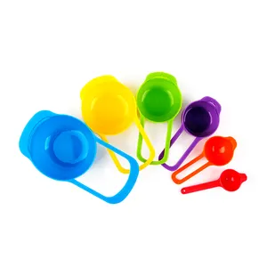 In Stock Supplier Plastic Coffee Measuring Spoon Colorful Measuring Cups And Spoons Set