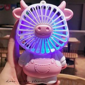 Ventilateur portable super compact 2024, vent puissant, ultra silencieux, avec LED, cadeau idéal pour les filles, accessoire de camping - Product Image 3
