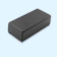 OEM ODM Fabrication de bricolage personnalisée Matériau ABS Petit module d'alimentation noir pour circuit imprimé Boîtier de jonction en plastique Boîtier de commande Boîtier