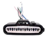 Connecteur de faisceau de câblage automobile 10 broches 6189-0515, étanche, femelle, pour phare, avec gaine de protection pour borne