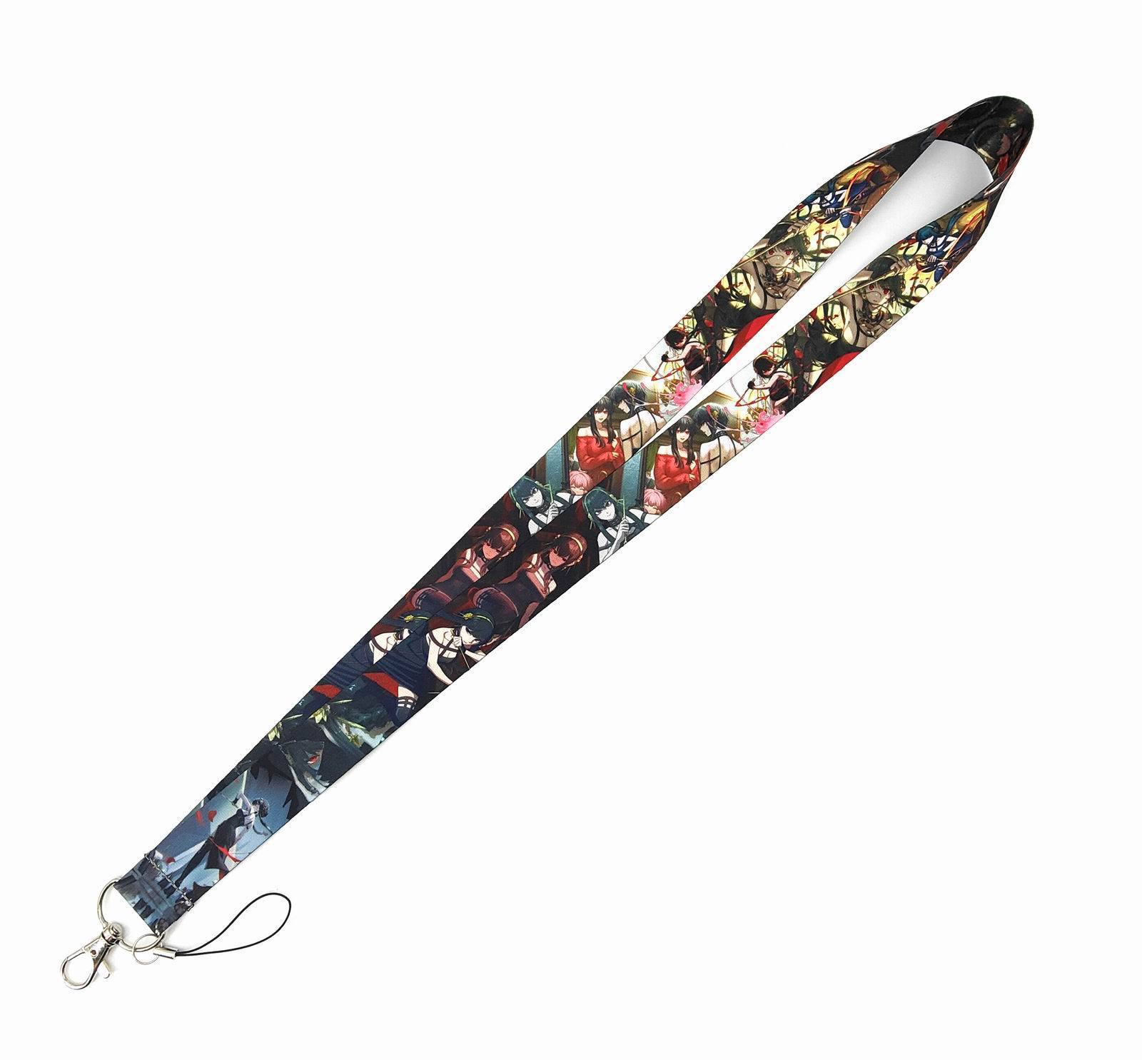 Phone Accessories Lanyard Lovely Cartoon Spy Lanyards Wholesale High Quality Printing Neck Strap Family Lanyard Custom Logo Image 4