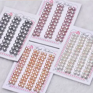 wholesale 3A high quality natural freshwater pearls 2.5mm-9.5mm button shape freshwater pearl for making jewelry