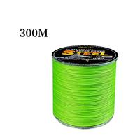 NARON Ligne de pêche flottante en nylon tressé PE super résistante 50LB, super lisse 300/500M, pour eau salée, modèle X4 X8 amélioré