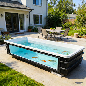 Sistema de Acuicultura Recirculante (RAS) Acuapónico, Tanque de Fibra de Vidrio Resistente para Cría de Koi en Exteriores - Product Image 3