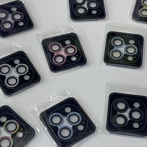 Iphone के लिए ग्लिटर डायमंड मेटल कैमरा लेंस 16 14 प्रो मैक्स 13 15 12 कैमरा सेंसर रक्षक - Product Image 3