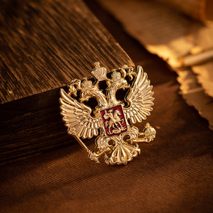 Broche Criativo de Águia Bicéfala em Liga, Estilo Vintage, Acessório de Vestuário, Mais Vendido para Comércio Exterior Transfronteiriço, Yiwu - Product Image 3