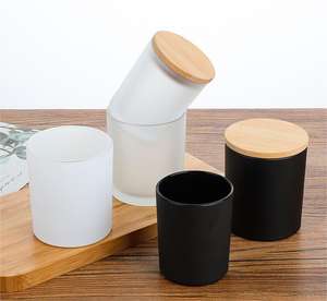 เชิงเทียนแก้วแบบหนา/โหลเทียนในสีต่างๆและสามารถปรับแต่งได้ - Product Image 6