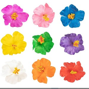 Flores Artificiales de Hibisco de EVA de 9 cm, Directo de Fábrica, Flores Hawaianas, Accesorios para el Cabello, Horquillas con Flores Secas - Product Image 4