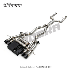 Sistema de Escape Valvetronic Boska con Control, Silenciador Catback de Tubos OEM SUS304 para BMW M2/M3/M4 G87/G80/G82 3.0T 2021-2026 - Product Image 6