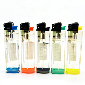 Accendini a Gas Butano Trasparenti Ricaricabili Shunfa, Accendini in Plastica Durevole con Pietrina per Sigarette, Prezzo di Fabbrica - Product Image 4