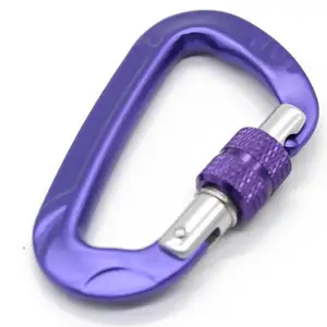 Special Hot Sale 12kn 7075 Aluminum Alloy Locking Carabiner For Outdoor/Climbing Jensan Custom