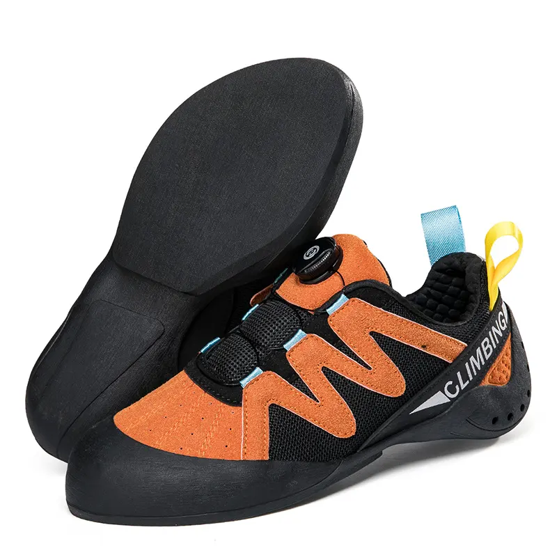 Scarpe da roccia per bambini di moda di alta qualità in pelle di grandi dimensioni antiscivolo traspirante sport all'aria aperta All-around Origin Climbing Shoes