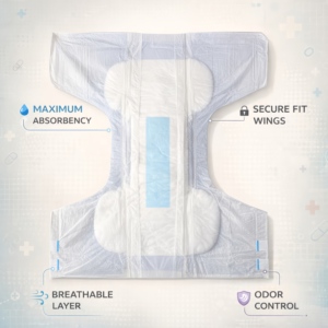 Pañales Desechables para Adultos con <span class=keywords><strong>Incontinencia</strong></span>, Ultra Gruesos, Impresos, para Uso Médico y Hospitalario - Product Image 2