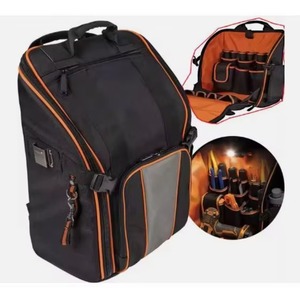 Free Sample <b>Tools</b> <b>Backpack</b> With 21 Pocket Carpenter Electrician Toolbags Electrical Maintenance Toolkit Storage Bagpack heavy - Product Image 1