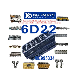 X&L Machinery Original 80% used engine block MR995334 for 4D31 6D31 4D34 6D34 S6K 6D14 6D15 6D16 6D20 6D22 S4K S4F 4M40