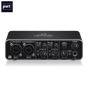 <span class=keywords><strong>Carte</strong></span> <span class=keywords><strong>son</strong></span> <span class=keywords><strong>Behringer</strong></span> UMC202HD, interface audio USB 2 entrées/2 sorties avec 2 préamplis micro Midas et alimentation fantôme 48V, équipement audio - Product Image 4