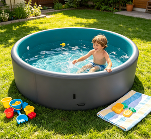 <span class=keywords><strong>Piscine</strong></span> gonflable rectangulaire en PVC pour 6 personnes, idéale pour les rassemblements familiaux et les jeux aquatiques dans la cour. - Product Image 4