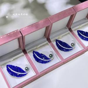 เข็มกลัดรูปใบไม้ประดับเพชรน้ำ ดีไซน์หรูหรา ทันสมัย สำหรับผู้หญิง - Product Image 2