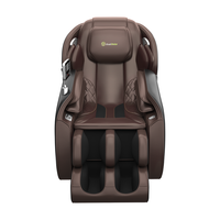 Fauteuil de massage électrique 3D de luxe à gravité zéro pour le corps entier, modèle Warehouse USA SL Heat Thai Stretch, promotion 2024, bleu et blanc, 400