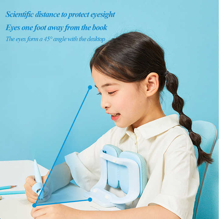 Tenwin 7603 3 colores doble soporte de pecho tipo ortesis sentada prevenir miopía proteger vista recordatorio estudiante suministros