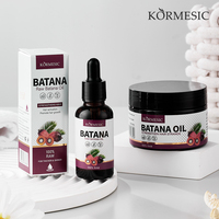 KORMESIC 30ml Marque privée Vente en gros Sérum de traitement capillaire naturel à base de plantes sans rinçage Huile capillaire batana lissante anti-frisottis