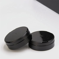 Bouteille de tabac à priser en plastique de 2oz, récipient rechargeable de 60ml, couvercle étanche, rond