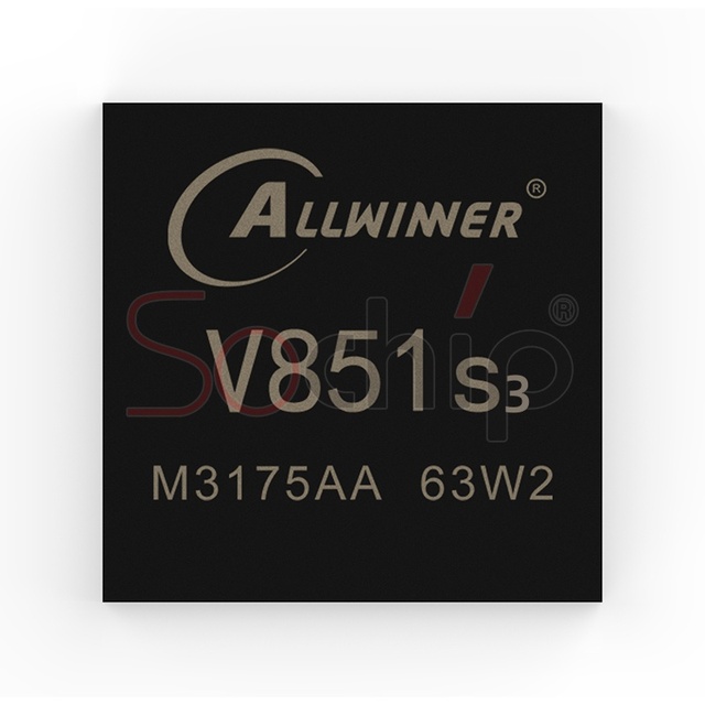 2024 Allwinner Official V851S3 SOC with SIP 128MB DDR Linux Supported Ideal Solution for V853S Buy Now