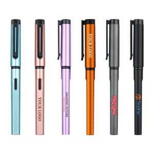 Stylo bille Inkjoy Flair à pointe feutre 0,5 mm en papier grainé recyclé avec encre noire pour bureau/école - Product Image 1