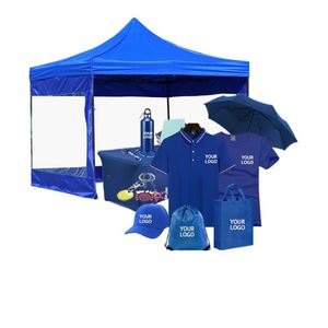 Custom Logo Advertising Gift Set Promotional Product Item Outdoor Umbrella Gift Set for Business Corporate - Product Image 1