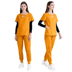 Uniforme de Hospital, Conjunto de Uniforme de Enfermería, Overol de Manga Corta, Conjunto de Uniforme Médico, Parte Superior de Poliéster de Secado Rápido y <span class=keywords><strong>Pantalones</strong></span> <span class=keywords><strong>para</strong></span> Mujer - Product Image 6