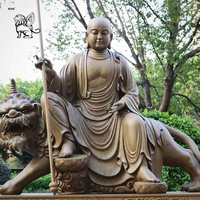 Grande Figure Religieuse Bouddhiste Kuan-yin Avalokitesvara Sculpture Guanyin Bodhisattva Statue de Bouddha en Bronze