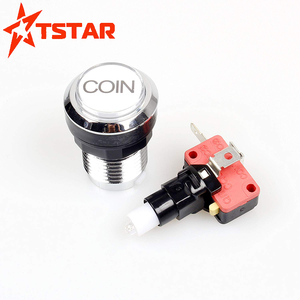 Nút Nhấn Arcade 33Mm Nút Dừng Khởi Động 1P/2P/Coin Nút Nhấn Được Chiếu Sáng LED 12V Cho Máy Chơi Game JAMMA Fighting - Product Image 5