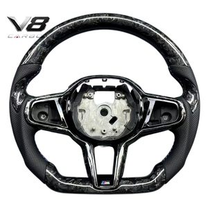 Volant de direction en fibre de carbone véritable V8carbon pour Série 4 G22 G82 M4 LCI, pièces automobiles, modification, style <span class=keywords><strong>sport</strong></span> racing, personnalisé, LED - Product Image 2