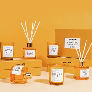 Juego de velas perfumadas con difusor de caña clásico de diseño popular con caja de regalo juego de velas - Product Image 4