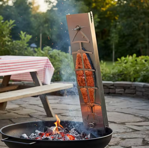 <span class=keywords><strong>ไม้</strong></span>เสียบย่างสเตนเลสสตีล AiSi BA ซีรีส์ 300 แบบปรับแต่งได้ ใช้ซ้ำได้ สำหรับ<span class=keywords><strong>ย่าง</strong></span>ปลาและ<span class=keywords><strong>แซลมอน</strong></span> ใช้สำหรับทำอาหารกลางแจ้ง - Product Image 2