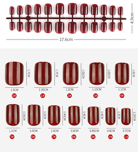 24 piezas reutilizables estilo de <span class=keywords><strong>moda</strong></span> puntas de <span class=keywords><strong>uñas</strong></span> acrílicas Color sólido decorado Sexy <span class=keywords><strong>uñas</strong></span> postizas belleza diaria herramientas de arte de <span class=keywords><strong>uñas</strong></span> - Product Image 3