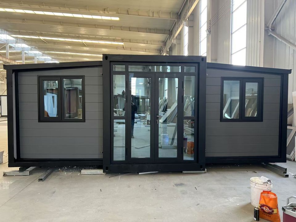 Fast Install Prefab House Double Wing Expandable Container Home Folding ...