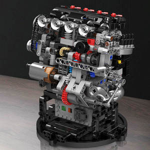 Khuôn Vua 10234 772pcs động cơ Serie <span class=keywords><strong>Vtec</strong></span> xây dựng động cơ mô hình kỹ thuật giáo dục đồ chơi lễ hội Quà Tặng - Product Image 3