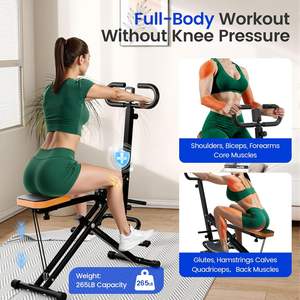 Rameur facile à installer et pliable, équipement d'exercice avec résistance réglable, mécanique <span class=keywords><strong>Total</strong></span> <span class=keywords><strong>Crunch</strong></span> - Product Image 2