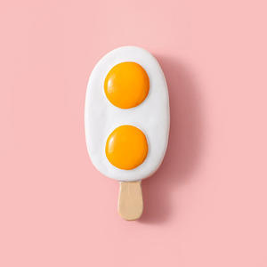 Creatieve Stijl Groot Formaat Ei Taart Ijs Kunstmatig Voedsel Thema Kinderen Speelgoed Playhouse Diy Accessoires Hars Cabochon - Product Image 6