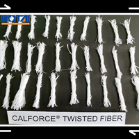 CALFORCE Twisted Fiber pp Fiber 12 mm Polypropylene Macro Synthetic Fibre Polypropylene Fiber for Concrete Construction