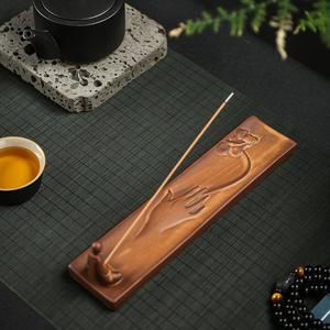 Bâton d'encens créatif en céramique antique avec encens au bois de santal, Ombre <span class=keywords><strong>solitaire</strong></span> de rivière froide, aromathérapie d'intérieur, d'inspiration zen - Product Image 2