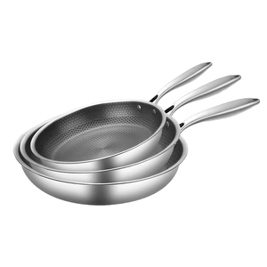 26/28/30cm Modern Stainless Steel Honeycomb Non-Stick <strong>Frying</strong> <strong>Pan</strong> 1-2L Capacity Gas <strong>Induction</strong> Compatible Sustainable Design Metal - Product Image 4