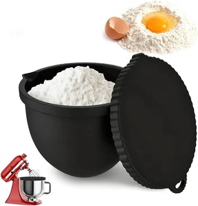 Revêtements de bol en silicone pour mélangeurs sur socle inclinable de 5 pintes avec couvercles, en silicone de qualité alimentaire extra-épais, résistants aux rayures et compatibles lave-vaisselle - Product Image 1